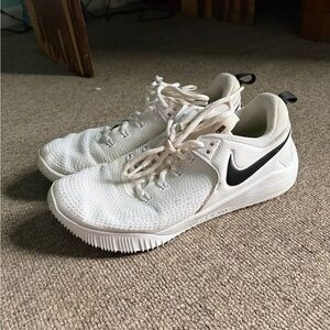 Nike White and Black Volleyball Shoes